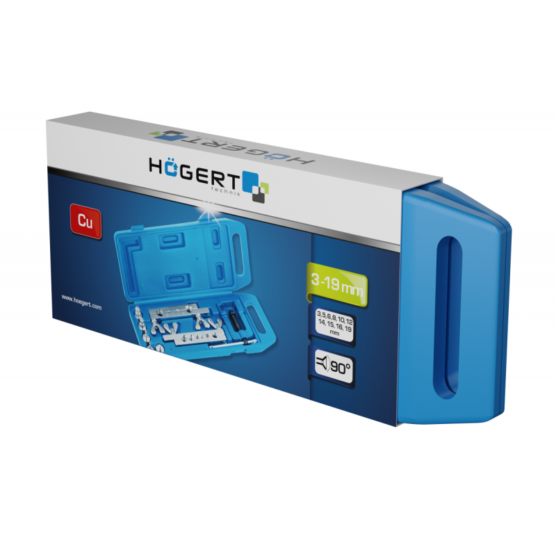 Набір для розвальцювання труб 3-19 мм Hogert (HT1P626)