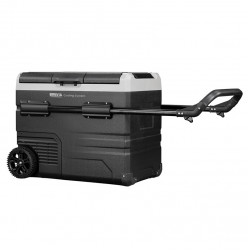 Портативний автохолодильник компресорний 60л BREVIA на колесах з автономною роботою пластиковий 12/24В 220В (22640)