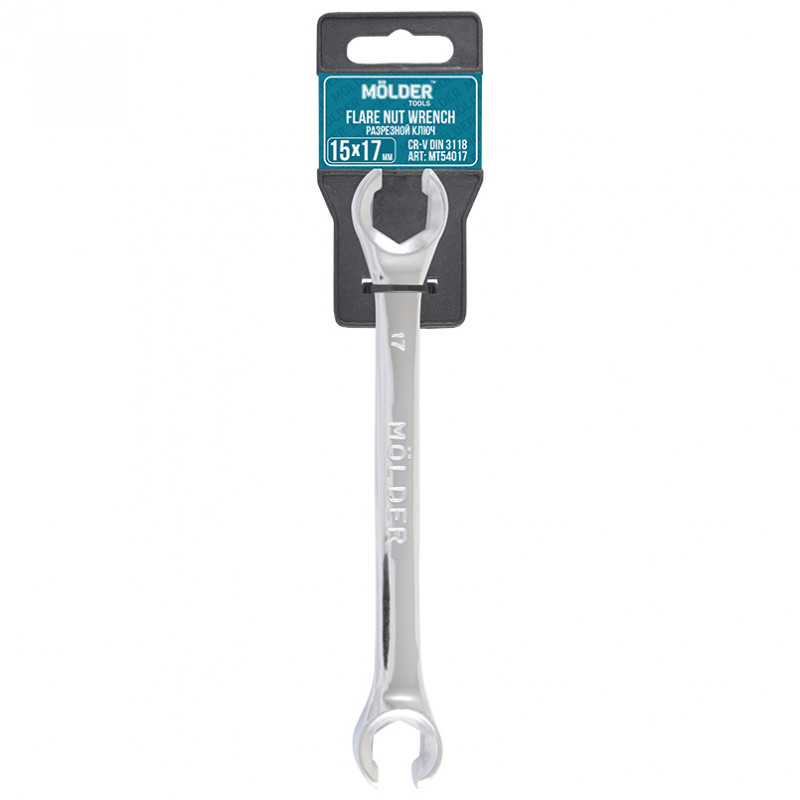 Ключ розрізний cr-v 15х17 мм Molder (MT54017)