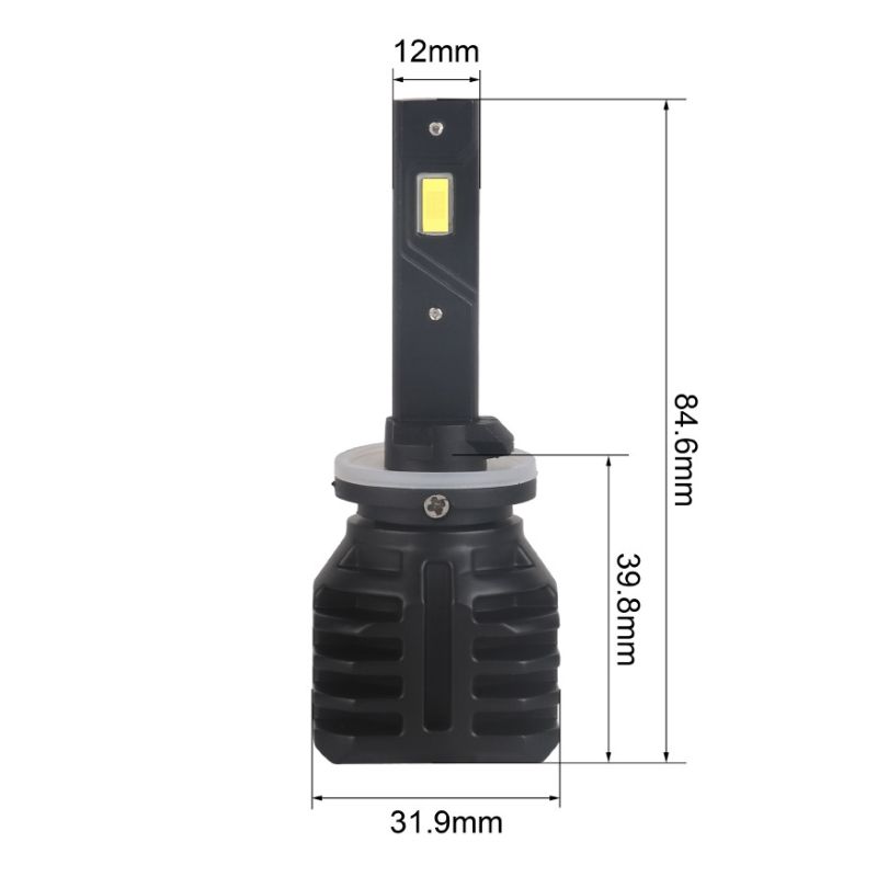 Светодиодные лампы Н27 для авто Carlamp Night Vision Gen 3 Led автолампы 5500K 6000 Lm (NVG3H27)