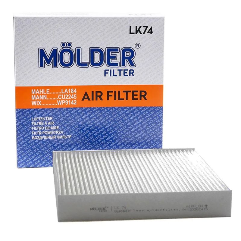 Фільтр салону Molder Citroen Berlingo 02-/ Peugeot Partner 02 (WP9142, LA184, CU2245, K1127) (LK74)