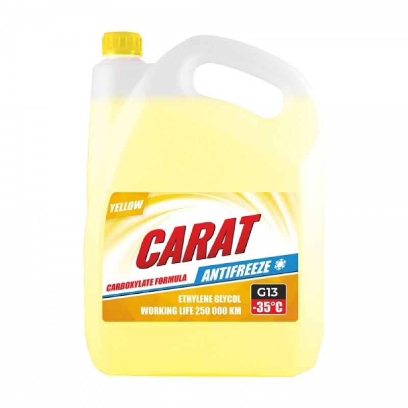 Антифриз та охолоджуюча рідина G13 жовтого кольору Carat (KR82417)