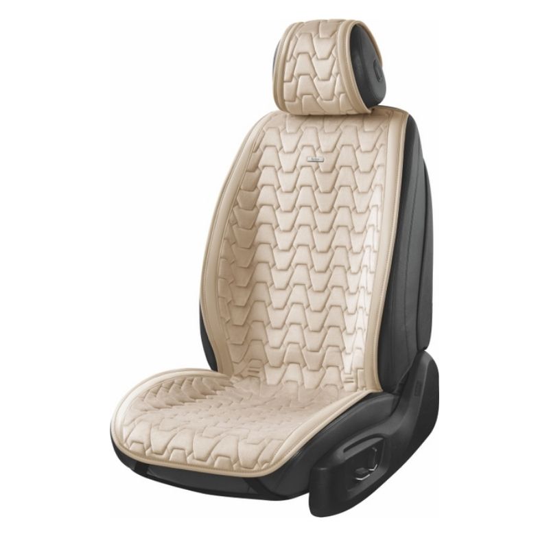 Накидки на сидіння авто преміум передні та задні преміум класу Beltex Chicago комплект бежевий (BX85500)