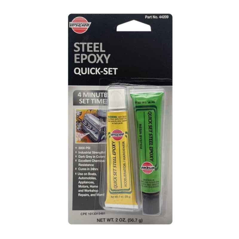 Клей епоксидний для металу і дерева колір металевий Versachem -184+105°С 56.7г (44209)