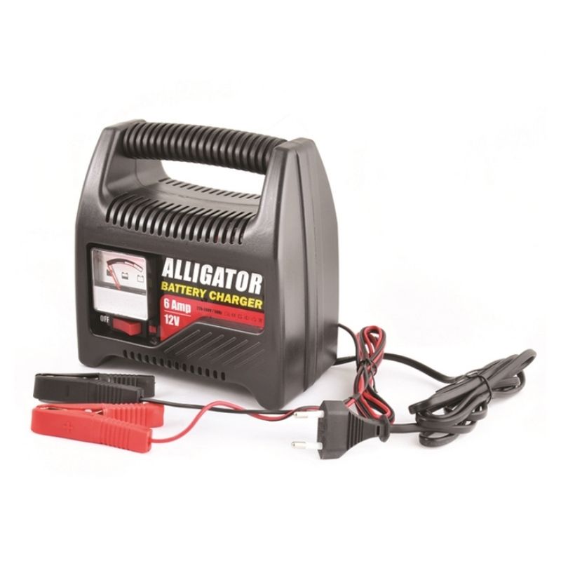 Зарядний пристрій для автомобільного акумулятора Alligator 12В 6А 20/80Аг лед підсвічування індикатора (AC803)