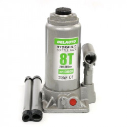 Домкрат гідравлічний пляшковий 8т BELAUTO 200-385мм для автомобіля в картонній упаковці (DB08)