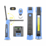 Лампа инспекционная ультра-тонкая LED 3Вт COB+1Вт LED 300лм 2000мАч microUSB (11360) Brevia