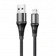 Кабель Hoco Lightning Excellent charging data cable X50 1m, 2.4A (X50-i)