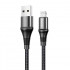 Кабель Hoco Lightning Excellent charging data cable X50 1m, 2.4A (X50-i)