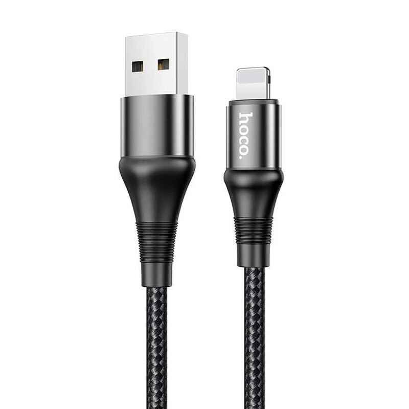 Кабель Hoco Lightning Excellent charging data cable X50 1m, 2.4A (X50-i)