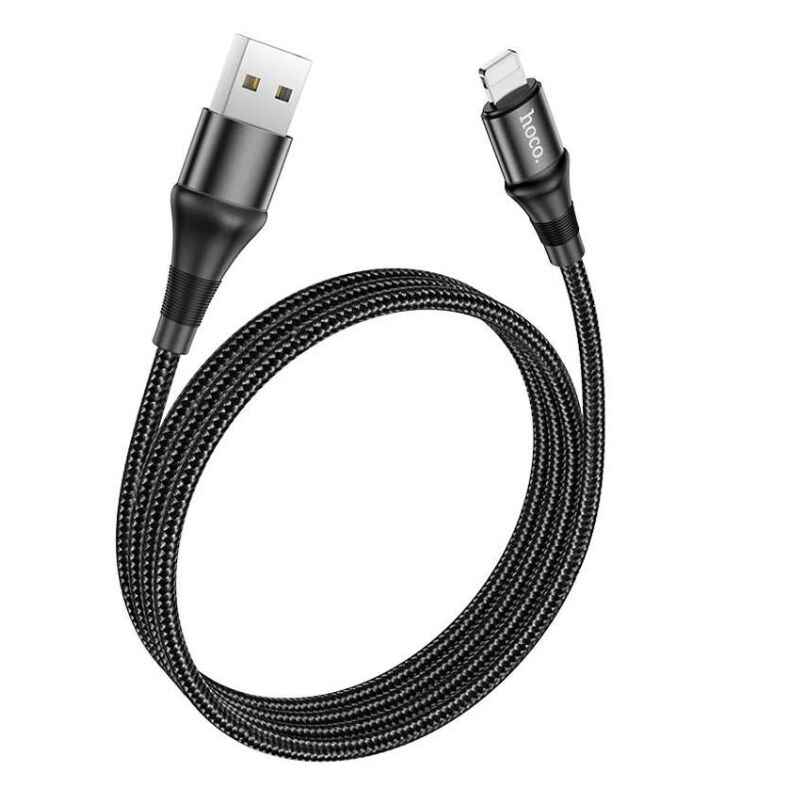 Кабель Hoco Lightning Excellent charging data cable X50 1m, 2.4A (X50-i)