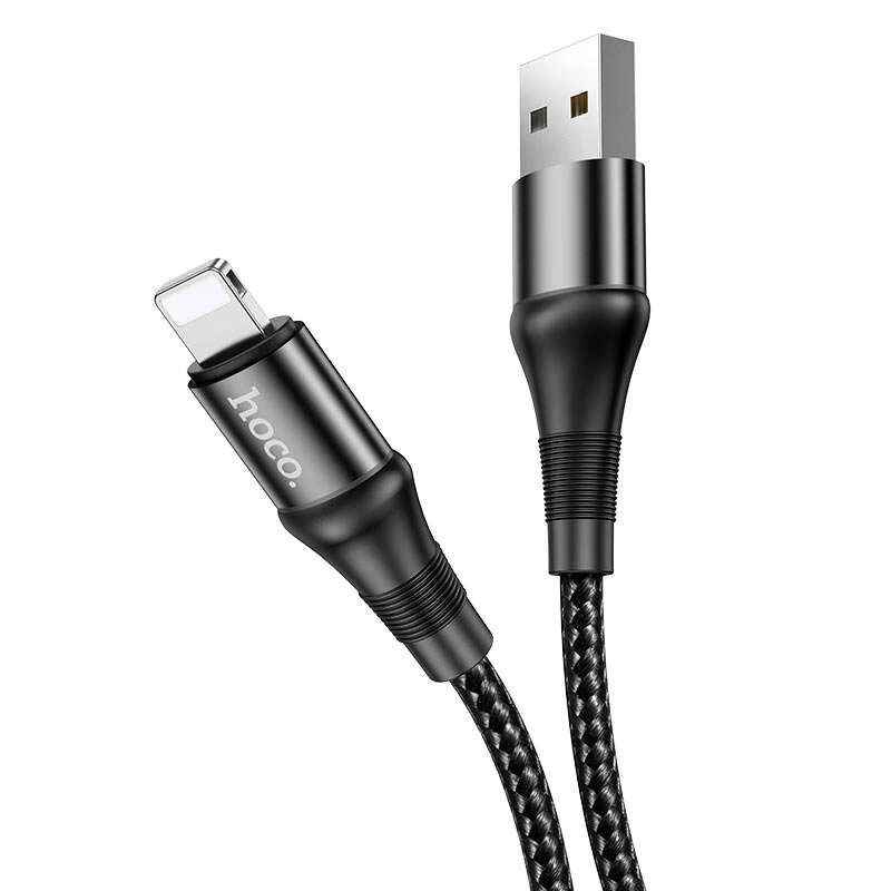 Кабель Hoco Lightning Excellent charging data cable X50 1m, 2.4A (X50-i)