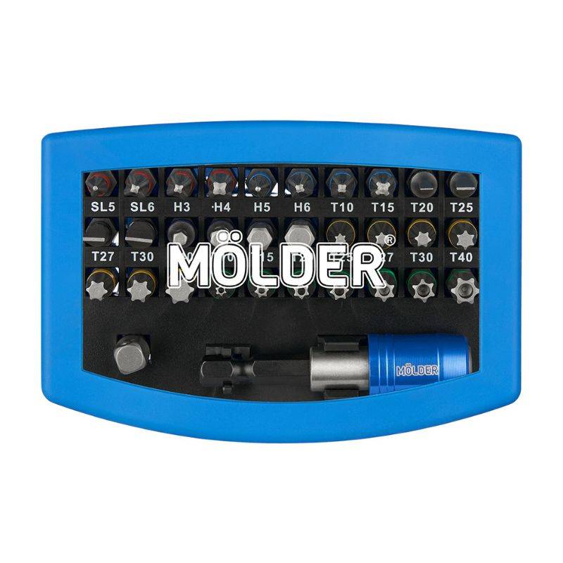Н-р бит с держ. магн. MOLDER, 25мм, 32шт (цв. марк.) (MT70032)