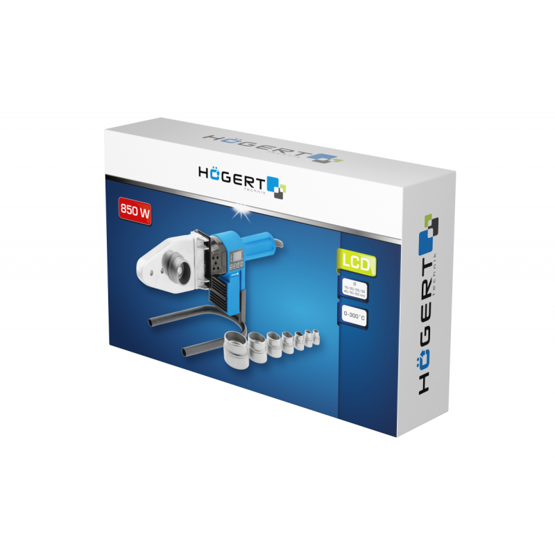 Апарат для зварювання термопластичних труб 850W Hogert (HT1P680)