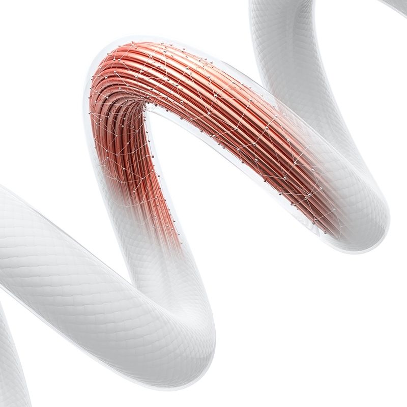 Кабель для зарядки і передачі даних Type-C-Lightning 480Мб/с 30W 1.2м білий Usams Green Series With Light-Cloud Series (SJ659USB02)