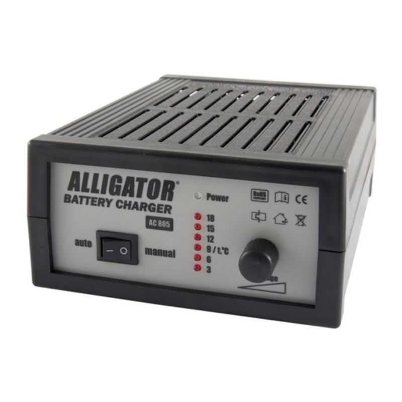 Зарядний пристрій для автомобільного акумулятора Alligator 12В 18А 120Аг (AC805)