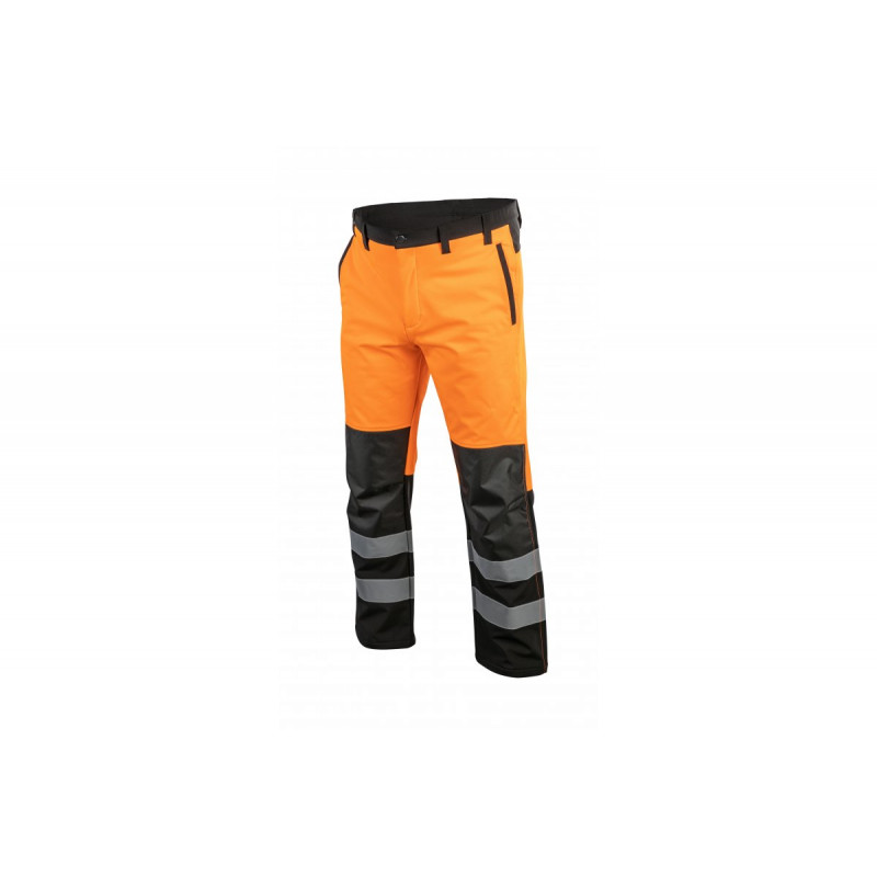 TRAUN Штаны сигнальные SOFTSHELL оранжевые XL (54) (HT5K338-XL)