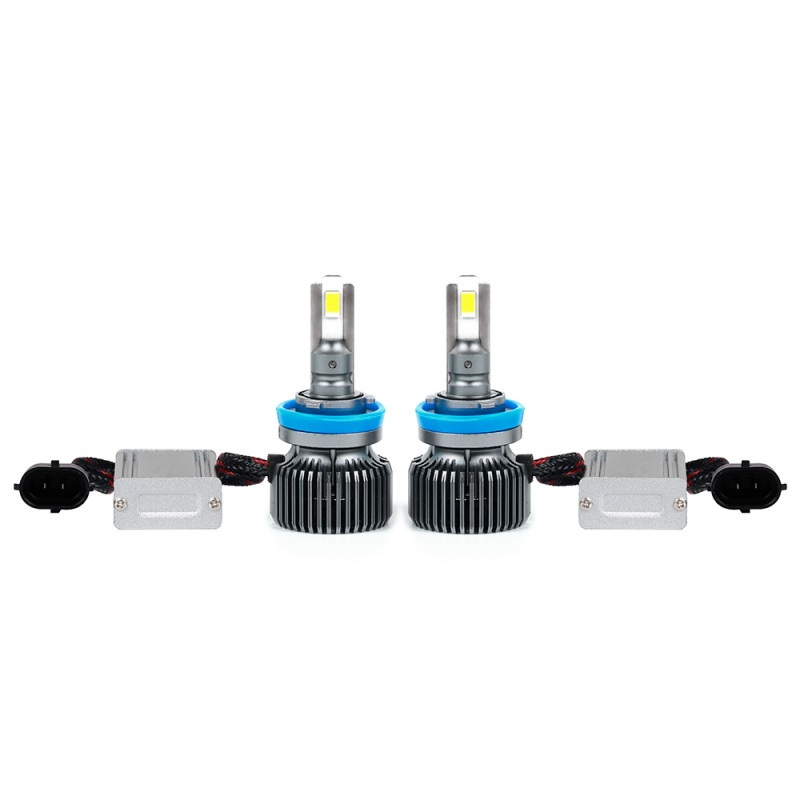 Світлодіодні автолампи H11 CARLAMP Ultra Vision лампи з освітленням на 150+ метрів для вашого авто 9400Lm 6000K (UVH11)