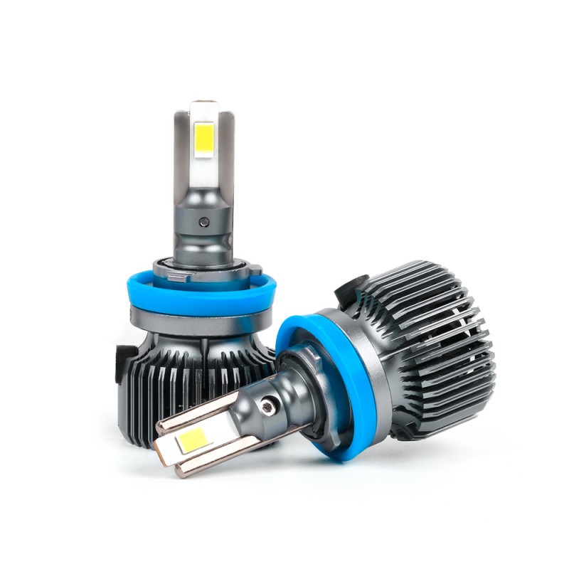 Світлодіодні автолампи H11 CARLAMP Ultra Vision лампи з освітленням на 150+ метрів для вашого авто 9400Lm 6000K (UVH11)