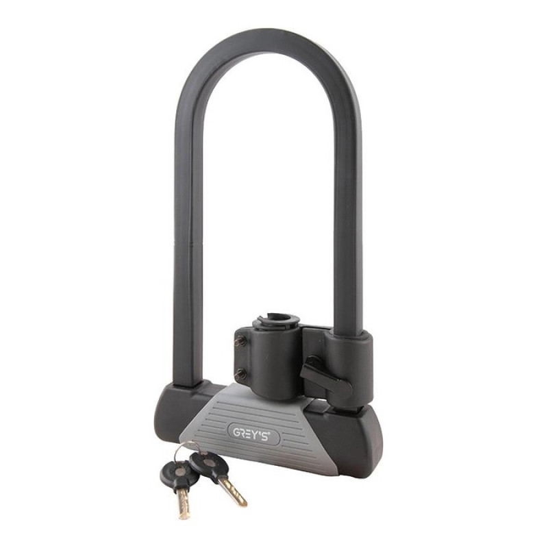 Велозамок U-lock скоба Grey's із замком і 2 ключами (GR33016)