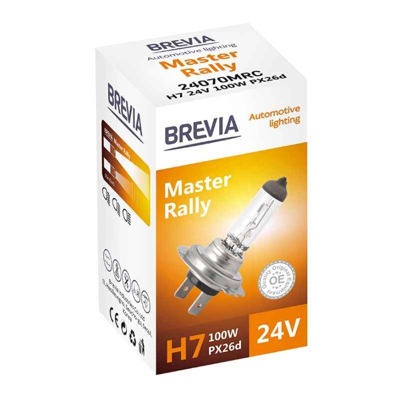 Лампа галогенна цоколь H7 Brevia Master Rally 24V 1шт (24070MRC)