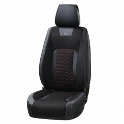 3D чохли на сидіння авто Beltex Montana авточохли універсальні комплект чорно-червоний (BX87160)