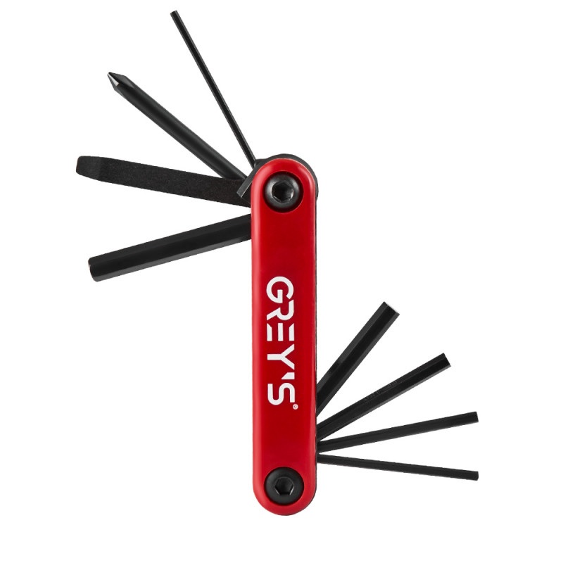 Мультитул сірий 2-2.5-3-4-5-6мм Grey's з плоскою і хрестовою викруткою CrV (GR60600)