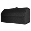 Органайзер в багажник автомобіля чорний штучна шкіра 2 відділення на липучці 54смХ30смХ30см (44650/black)