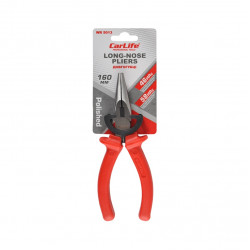 Довгогубці CARLIFE 160мм поліровані, інcтрументальна сталь, твердість 46-58 HRC, ергономічна ручка