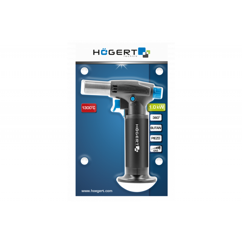Газовий пальник з п'єзопідпалом Hogert HT2C509