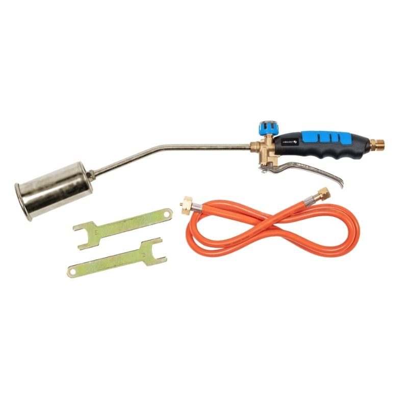 Набір із газовим паяльником з одним соплом короткий Hogert (HT2C512)