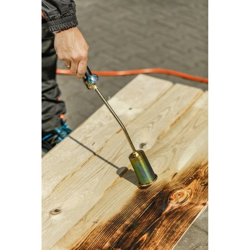 Набір із газовим паяльником з одним соплом короткий Hogert (HT2C512)