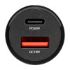 Автомобільний зарядний пристрій Brevia ePower DualCharge 30W 1xUSB-C+1xUSB-A, чорний (46430CAB)