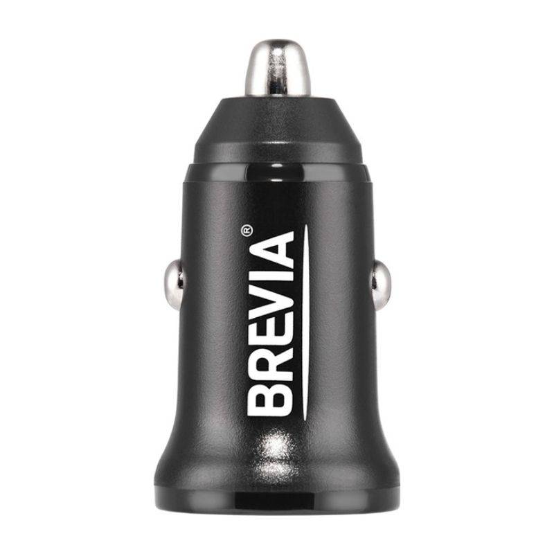 Автомобільний зарядний пристрій Brevia ePower DualCharge 30W 1xUSB-C+1xUSB-A, чорний (46430CAB)