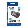 Автомобільний зарядний пристрій Brevia ePower DualCharge 30W 1xUSB-C+1xUSB-A, чорний (46430CAB)
