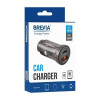 Автомобільний зарядний пристрій Brevia ePower DualCharge 30W 1xUSB-C+1xUSB-A, прозорий чорний (46130