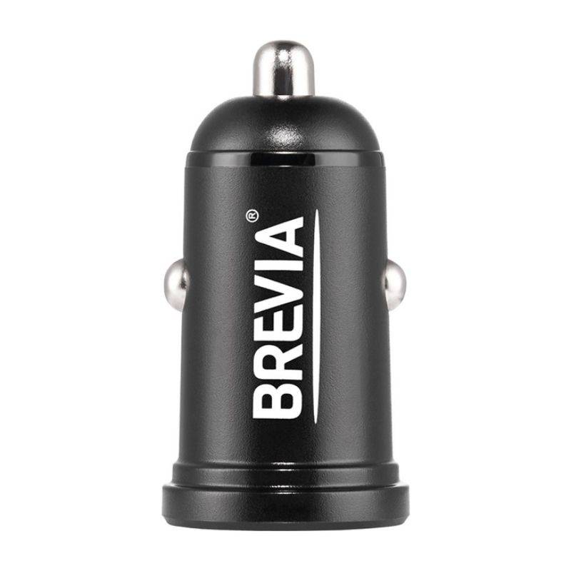 Автомобільний зарядний пристрій Brevia ePower DualCharge 48W 1xUSB-C+1xUSB-A, чорний (46348CAB)