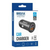 Автомобільний зарядний пристрій Brevia ePower DualCharge 48W 1xUSB-C+1xUSB-A, чорний (46348CAB)