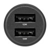 Автомобільний зарядний пристрій Brevia ePower DualDrive 15W 2xUSB-A, прозорий чорний (47015DUB)