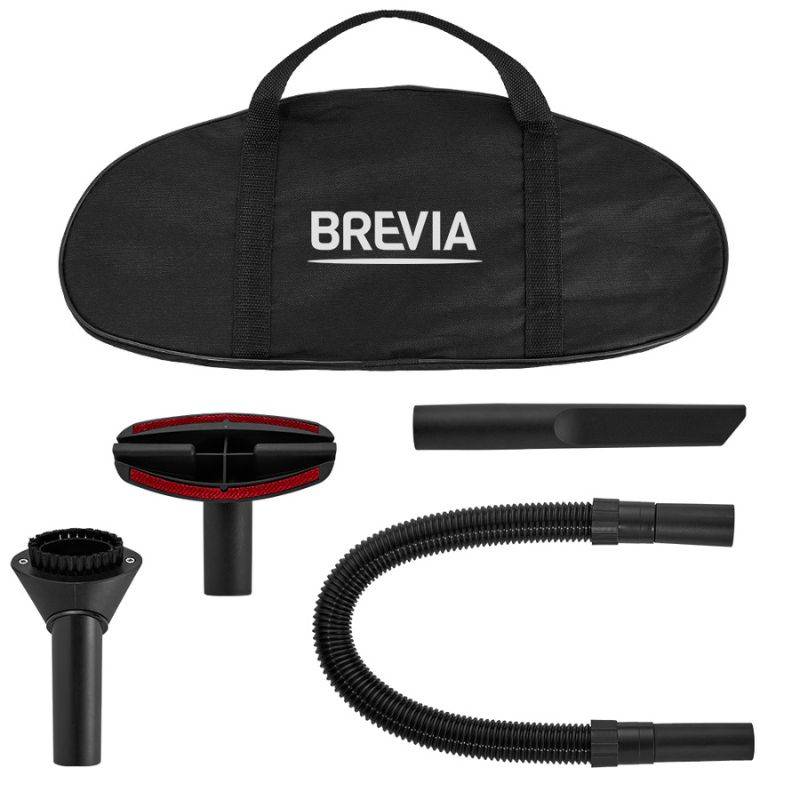 Пылесос автомобильный Brevia 150Вт 4.5кПа 12V от прикуривателя черный (30200CB)