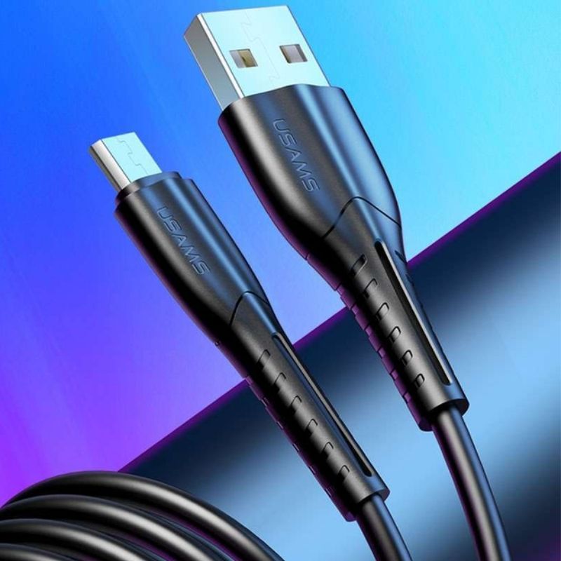 Кабель синхронізації Usams Micro 1M чорний (SJ365USB01)