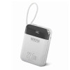 Повербанк 10000mAh 22.5W 3А Brevia Power Bank USB Type-C Lightning LED дисплей (45122)