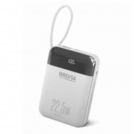 Повербанк 10000mAh 22.5W 3А Brevia Power Bank USB Type-C Lightning LED дисплей (45122)