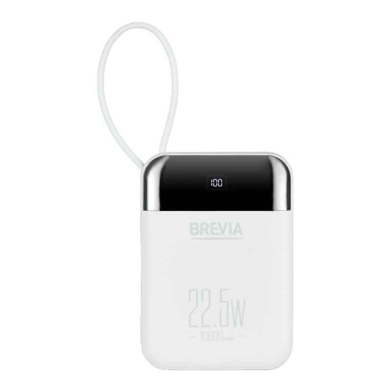 Повербанк 10000mAh 22.5W 3А Brevia Power Bank USB Type-C Lightning LED дисплей (45122)