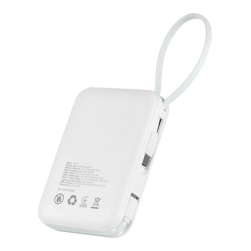 Повербанк 10000mAh 22.5W 3А Brevia Power Bank USB Type-C Lightning LED дисплей (45122)