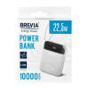 Повербанк 10000mAh 22.5W 3А Brevia Power Bank USB Type-C Lightning LED дисплей (45122)