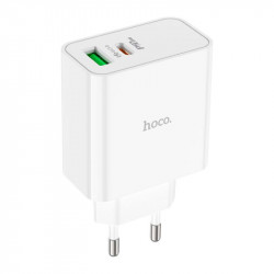 Адаптер мережевий 65W/3A Hoco Awesome 1USB/1Type-C PD/QC (C113A)