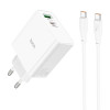 Адаптер мережевий 65W/3A Hoco Awesome 1USB/1Type-C PD/QC (C113A)