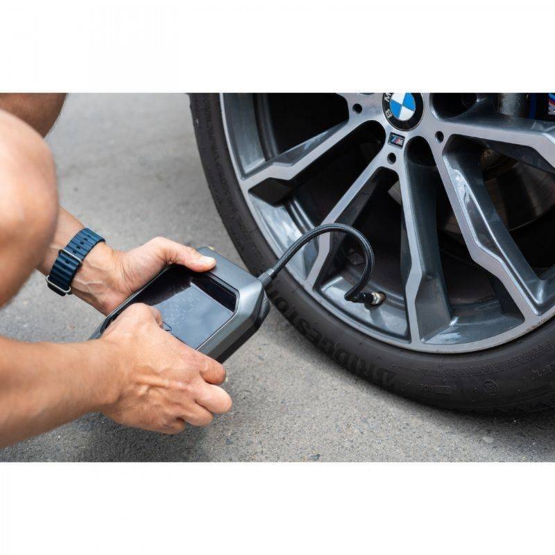 Автокомпресор повітряний з пусковим і повербанком Gearo 40л/хв 10Атм 12000 мАг 1000А (GE0111)