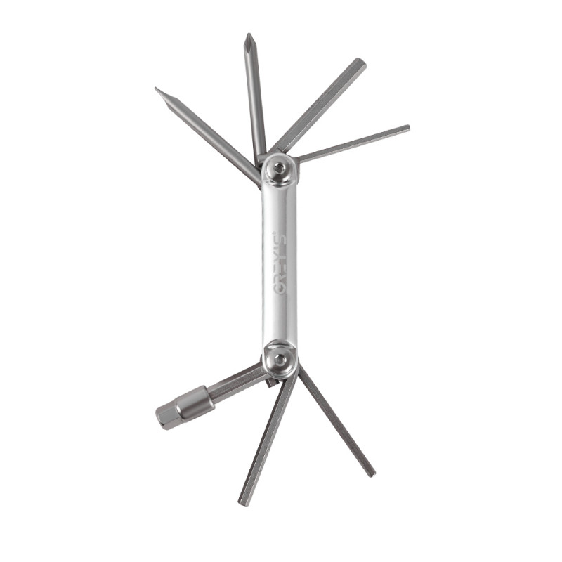 Мультитул сірий 2-2.5-3-4-5-6-8мм Grey's з плоскою і хрестовою викруткою CrV (GR60640)